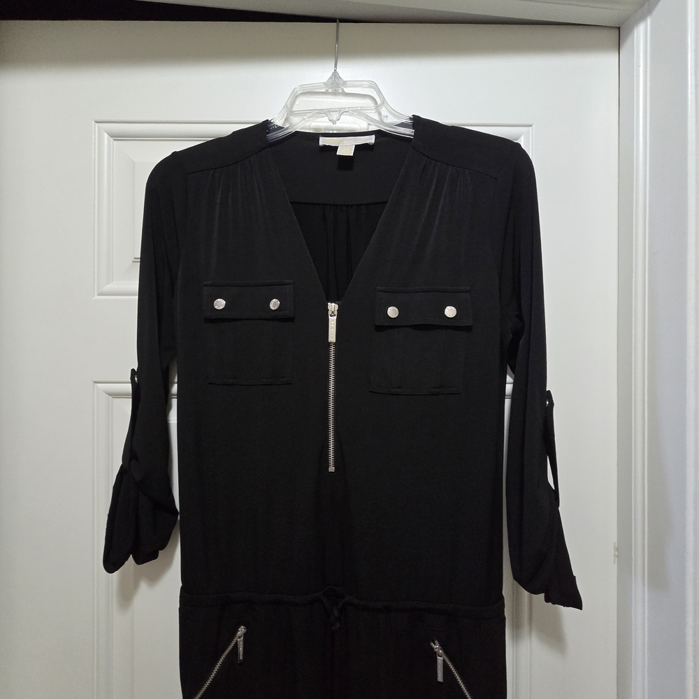 Michael Kors Black Straight Leg Jumpsuit